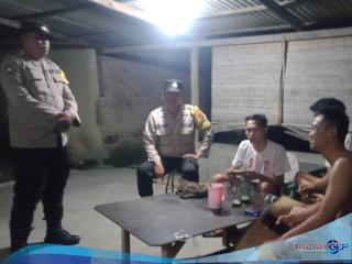 Jajaran Polresta Deli Serdang Cek Keaktifan Pos Ronda Malam